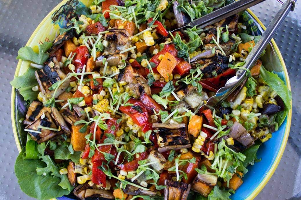 Party Salad with Grilled Vegetables and Quinoa